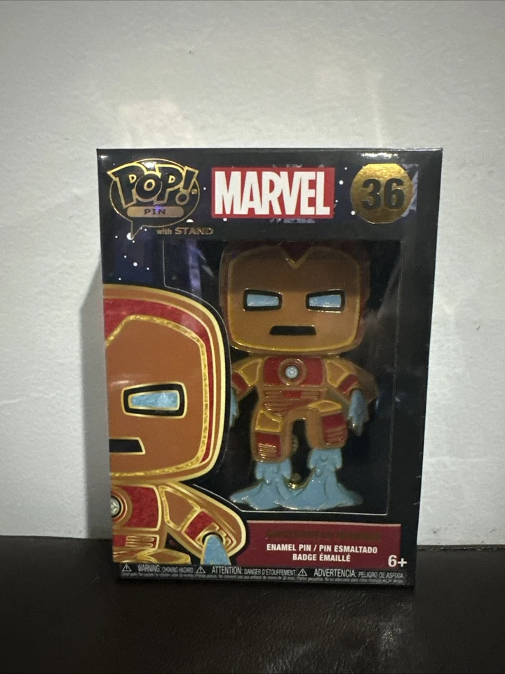 Funko pop ! 别针:漫威假日 - 姜饼钢铁侠 — 第 1/1 张图片