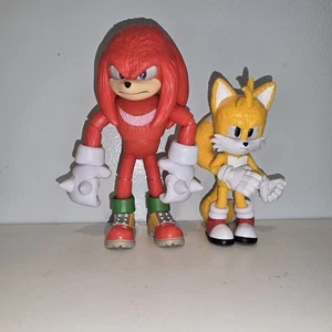Sonic The Hedgehog 3 The Movie Knuckles And Tails Action Figure Target 4 Pack Ex - Picture 1 of 9