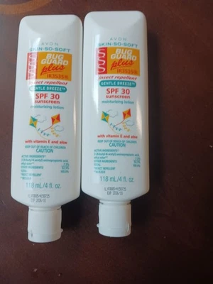 2 Avon Skin So Soft Bug Guard Plus Insect Repellent
