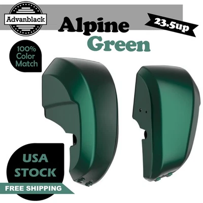 Carenados inferiores verdes alpinos para Harley '23,5up Harley Touring Street Road Glide Foto 1 de 4