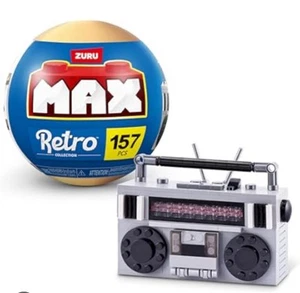 📻 Neu!! ZURU MAX RETRO Collection…157 pcs Bricks Set…BOOMBOX RADIO 📻 - Bild 1 von 2