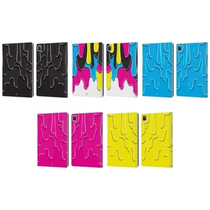 HEAD CASE DESIGNS CMYK MELTDOWN LEATHER BOOK WALLET CASE COVER FOR APPLE iPAD - Picture 1 of 11