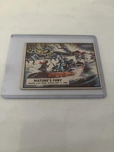 1964 Civil War News A&BC Karte #15 Nature’s Fury. Printed In England - Bild 1 von 3