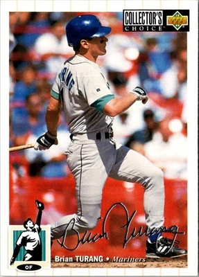 1994 Collector's Choice Brian Turang #614 Seattle Mariners Baseball Card - Image 1 of 2
