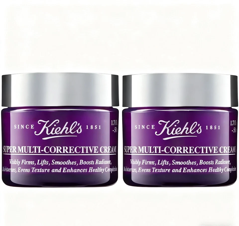 Pack of 2  Kiehl's Super Multi-Corrective Anti-Aging Face and Neck Cream1.7oz x2 - Image 1 of 1