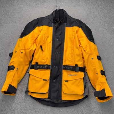 Joe Rocket Motorcycle Jacket Mens Small Yellow Ballistic Series Long Sleeve MOTO - Image 1 of 4