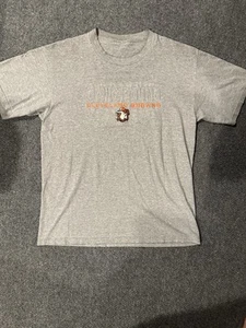 Vintage Cleveland Browns Dawg Pound Embroidered T-Shirt Mens Large Gray 90s Y2K - Picture 1 of 6