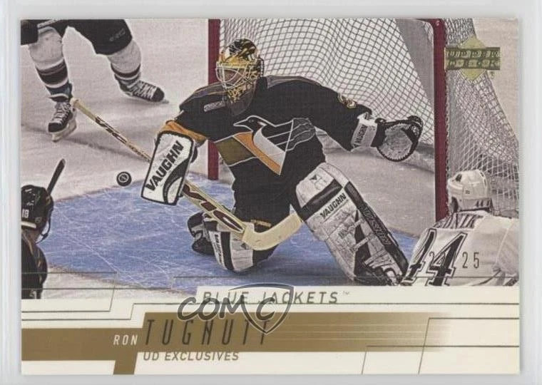 2000-01 Upper Deck Exclusives Gold /25 Ron Tugnutt #54 - Image 1 of 2