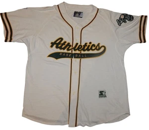 Vintage Oakland Athletics Starter Tailsweep Baseball Jersey Men's Size XL Korea - Picture 1 of 10