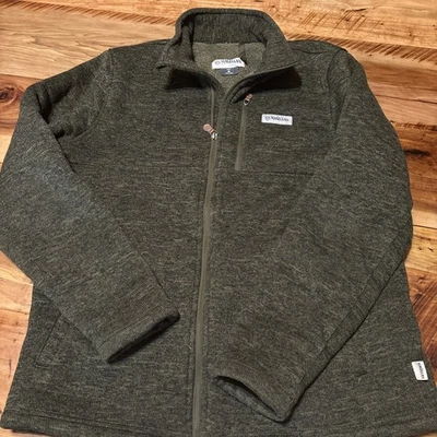 Chaqueta Magellan Outdoors Para Hombre Mediana Verde Polar Cremallera Completa Informal Otoño Foto 1 de 4