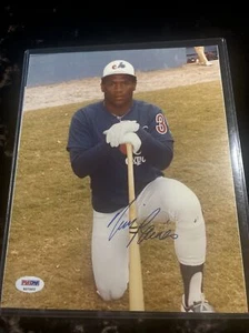 Tim Raines PSA DNA Coa Signed 8x10 Photo Autograph - Picture 1 of 3