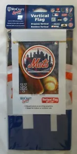 NEW YORK METS MLB 27"" X 37"" VERTIKALE FLAGGE WINCRAFT SPORT - NEU IM KARTON - Bild 1 von 3