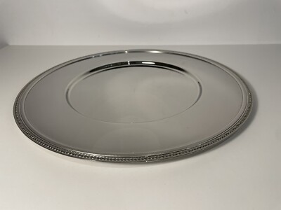 Plat De Service Rond En Inox Jean Couzon – Élégant Et Argenté