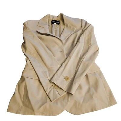 Blazer Giorgio Armani Mujer Crema Talla 38 Hecho en Italia Foto 1 de 3