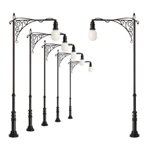 5 piezas Modelo Ferrocarril Lámpara HO Escala 1:87 Street Lgiht Led 10 cm LQS73 - Imagen 1 de 5