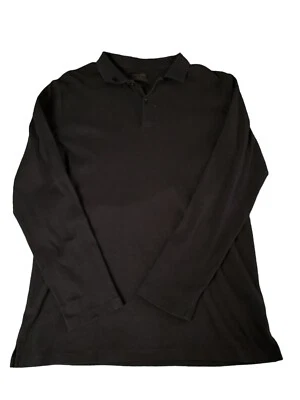 Tiger of Sweden Tana Top Hombre Grande Manga Larga Polo Negro Foto 1 de 4