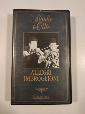 STANLIO E OLLIO ALLEGRI IMBROGLIONI - VHS EAGLE PRESTIGE *UNICA* - Immagine 1 di 4