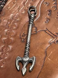 925 Sterling Silver Sand Cast Pendant Trident Mermaid Shell Handmade Treasure - Picture 1 of 8