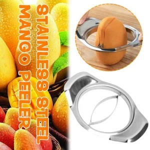 Steel Mango Peeler Silver Mango Splitter Slicer Fruit Home UKN Cutter S3B8 - Picture 1 of 14
