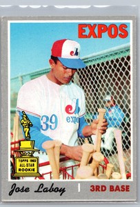 1970 Topps All Star Rookie #238 Jose Laboy Expos SHARP! ** LOW SHIPPING **