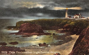 # K831 CAPE FOULWEATHER, OREGON POSTKARTE, LEUCHTTURM - Bild 1 von 2
