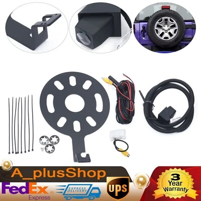 Car Rear View Reverse Camera for Jeep Wrangler JK 2007-2018 w/Spare Tire Bracket - Image 1 of 4