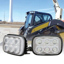 2x LED Head Light To Fit Case IH Ford New holland Skid Steer Replaces 84306337