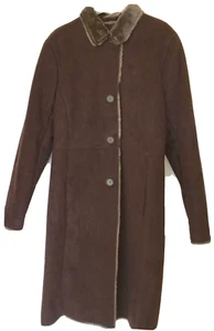 Alfani Women’s Hancock Park Long Coat Size PM Color Earth – New - Picture 1 of 11