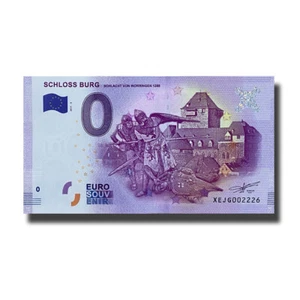 2017 Germany XEJG Schloss Burg Euro Billet Souvenir Banknote Euro Schein - Picture 1 of 1