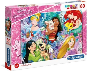 Clementoni - 26995 - Supercolor Puzzle - Disney Princess - 60 pieces - Made in I - Picture 1 of 3
