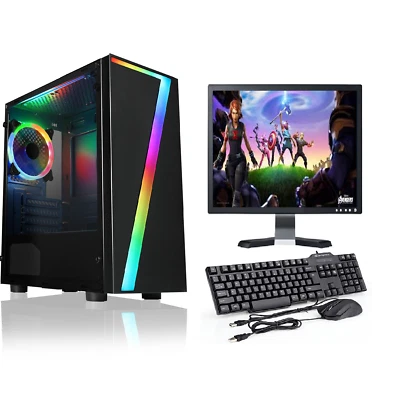 FCS ULTRA FAST i3 i5 i7 Desktop Gaming Computer 2TB 16GB RAM GTX 1660 Windows 10 - Image 1 of 4