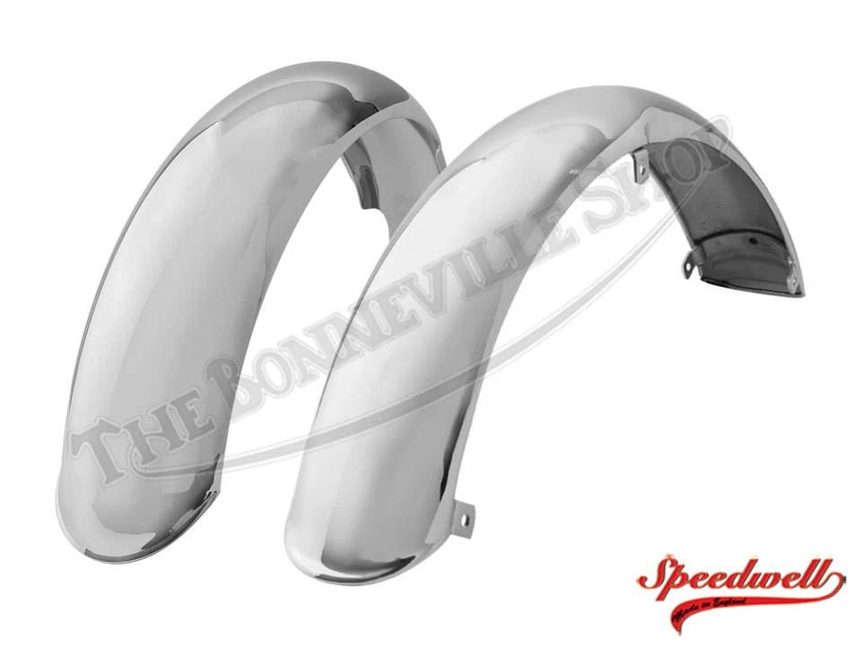 BSA A50/A65 Pre OIF Chrome Front and Rear Mudguard Set 1967-70 PN# 68-6536 68... - Image 1 of 1