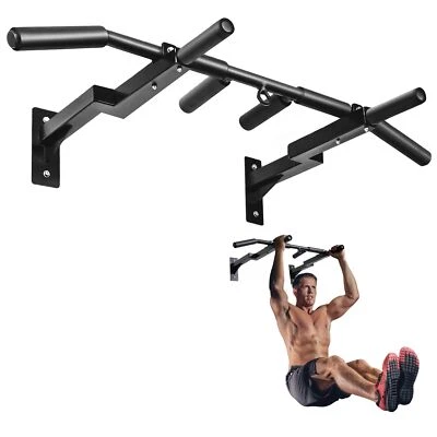 Barra Pull-Up de Montaje en Pared Multi-Grip Yes4All, Perno Reversible de 16 Pulgadas y 24 Pulgadas Foto 1 de 4