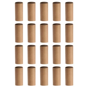 20 Pezzi Tubo Carta Rotondo Tubi WC Bambini per Artigianato Cilindrico - Foto 1 di 12