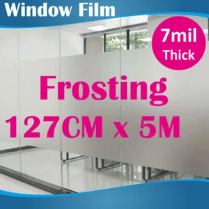 127CM x 5M Privacy Frosted Frost Frosting Window Film Sticker 0.18mm Thick - Picture 1 of 3