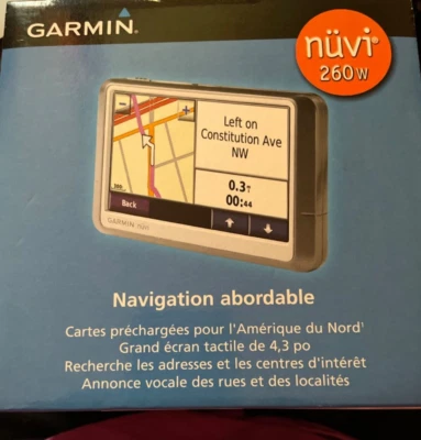 Garmin Nuvi 260 W GPS Navigation System Original Box - Image 1 of 4