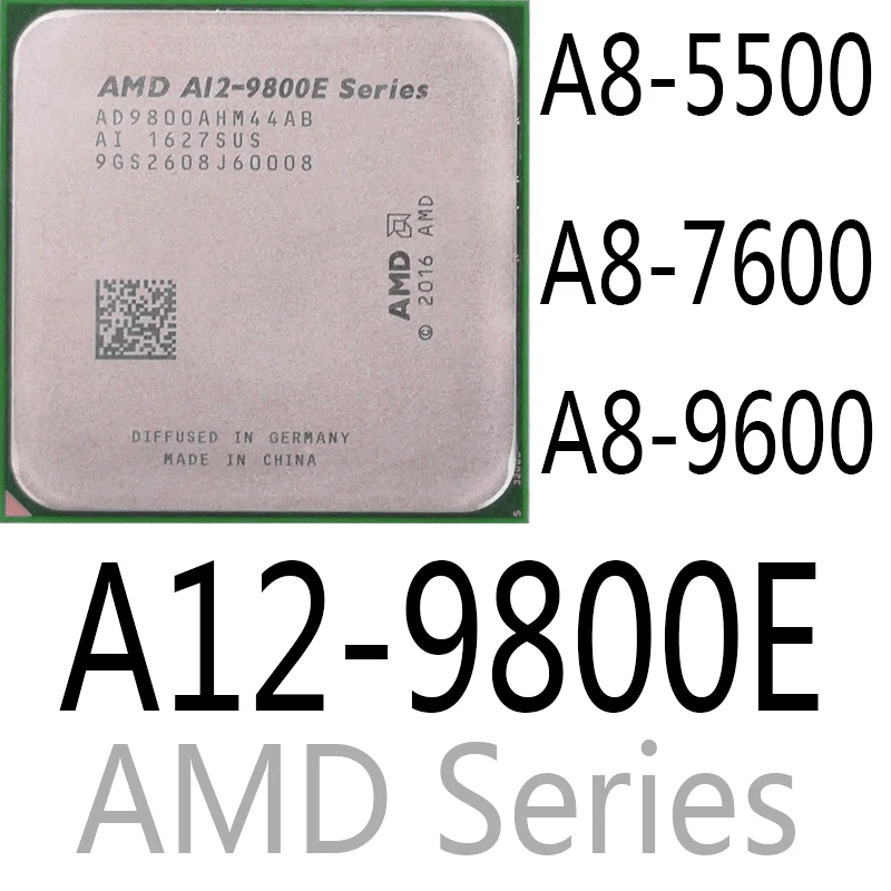 AMD Series A8-5500 A8-7600 A8-9600 A12-9800E AMD CPU Processor - Image 1 of 1