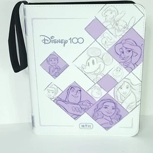 Disney's 100 Carnival Leather Binder Holds Trading Cards Stickers Post Card Fun - Picture 1 of 10