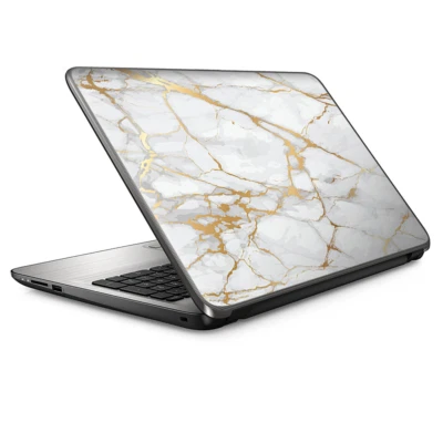 Envoltura de revestimiento universal para computadora portátil de 13 pulgadas - mármol blanco oro escamas granito Foto 1 de 4