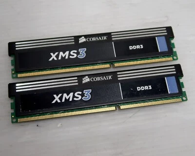 8GB (2x4GB) DDR3, PC3-10600, 1333MHz, 1.5V, CORSAIR XMS3, WORKING - Image 1 of 3