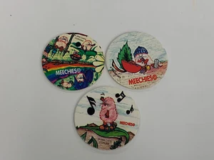 Set 3 Meechies Marmeladenkappen POG Hawaii Milk Cap Slammers - Bild 1 von 2