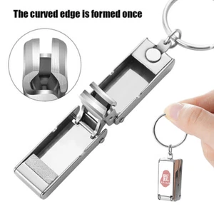 Mini Nail Clipper Pendant With Key Ring Handle Folded Fingernail Clipper - Picture 1 of 7