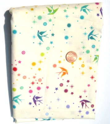 Tula Pink Pinkerville Fairy Dust Yardage - Cotton Candy white 26 inches - Image 1 of 2