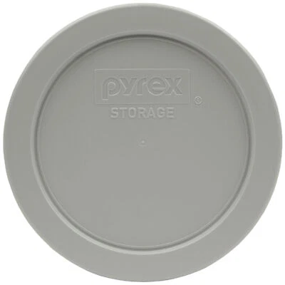 Pyrex 7200-PC Jet Grey 圆形塑料存储替换盖盖 — 第 1/2 张图片