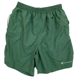 Vintage Champions Shorts M grün Badehose Spell Out Logo - Bild 1 von 12