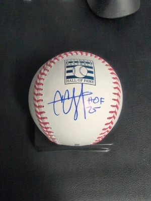 CC Sabathia HOF logo autographed baseball with HOF 2025 inscription - Image 1 of 3