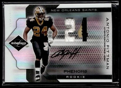 Camiseta deportiva L10.877-2007 Leaf Limited Silver Spotlight #303 Antonio Pittman automática/49 Foto 1 de 2