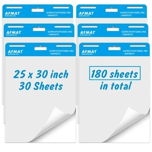 Sticky Easel Pads, 6 Pads, Chart Paper for Teachers, Large Self Stick Flip Ch... - Picture 1 of 5
