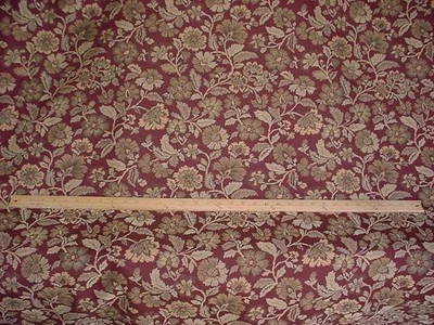 Tela de tapicería tapiz floral jacobeo dorado borgoña 22500 Kravet 2-3/8 años Foto 1 de 4