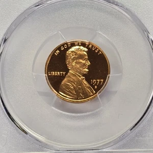 1977 S 1C Lincoln Cent Proof PCGS PR70 RD DCAM High Grade 1c Coin Lot #0410 - Picture 1 of 12